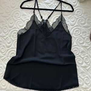 ❤️3 for $10 ❤️ Women’s black camisole with eyelash lash